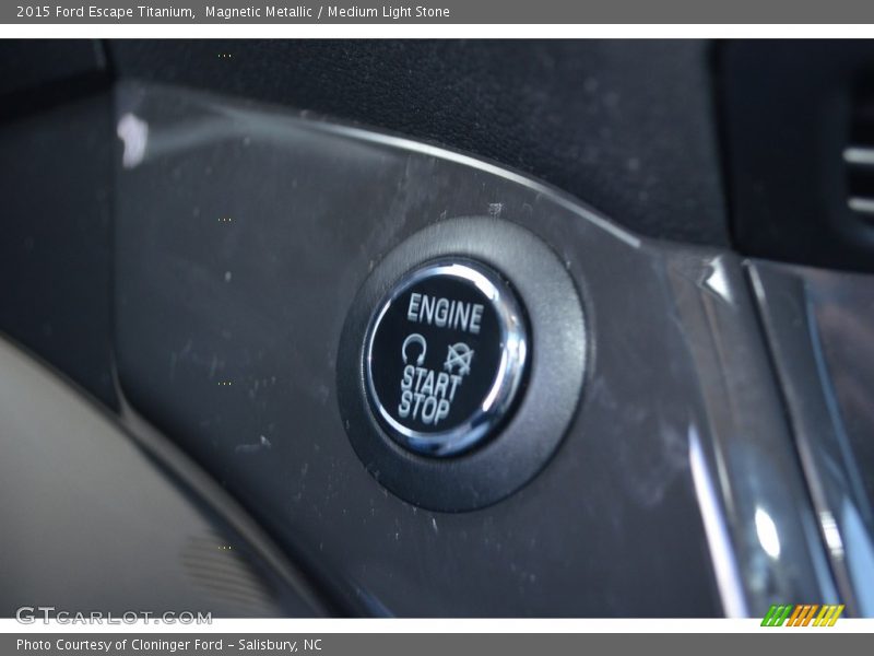 Magnetic Metallic / Medium Light Stone 2015 Ford Escape Titanium