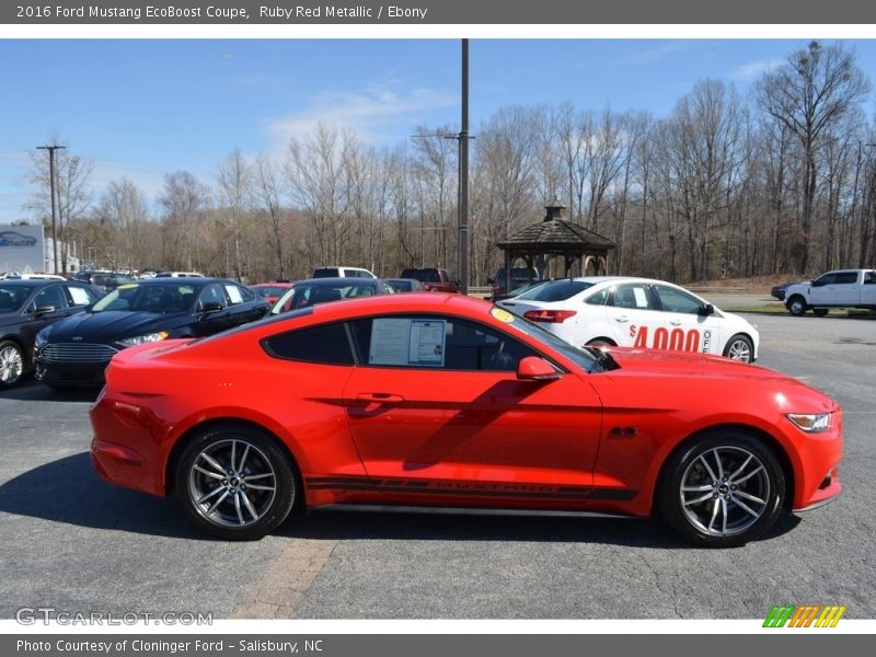 Ruby Red Metallic / Ebony 2016 Ford Mustang EcoBoost Coupe