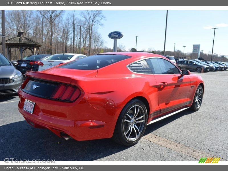 Ruby Red Metallic / Ebony 2016 Ford Mustang EcoBoost Coupe