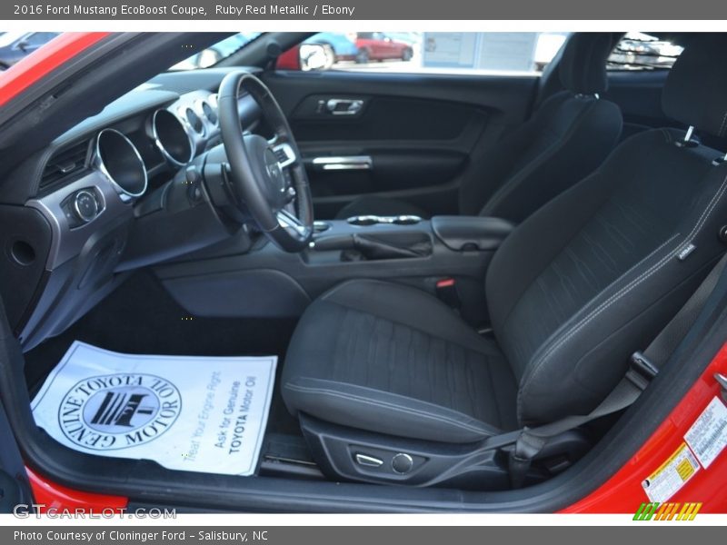 Ruby Red Metallic / Ebony 2016 Ford Mustang EcoBoost Coupe