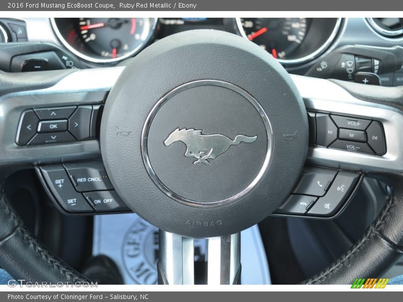 Ruby Red Metallic / Ebony 2016 Ford Mustang EcoBoost Coupe