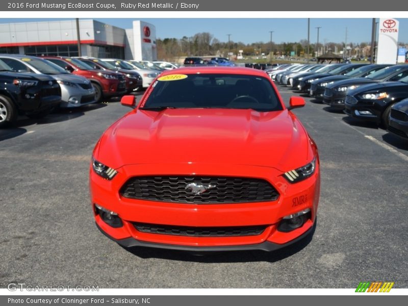 Ruby Red Metallic / Ebony 2016 Ford Mustang EcoBoost Coupe