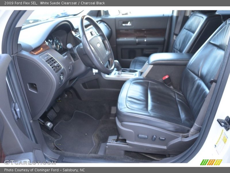 White Suede Clearcoat / Charcoal Black 2009 Ford Flex SEL