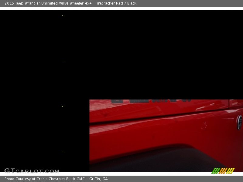 Firecracker Red / Black 2015 Jeep Wrangler Unlimited Willys Wheeler 4x4