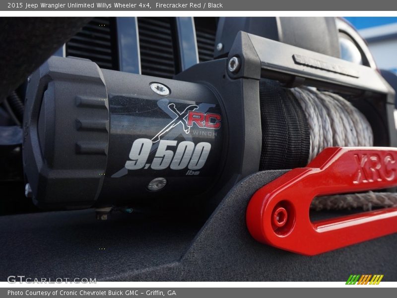 Firecracker Red / Black 2015 Jeep Wrangler Unlimited Willys Wheeler 4x4