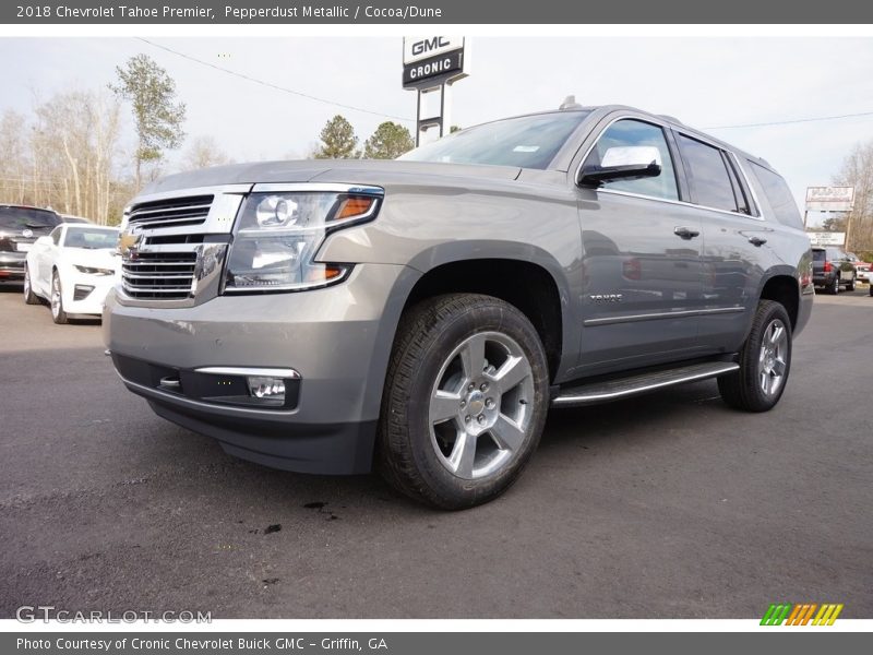Pepperdust Metallic / Cocoa/Dune 2018 Chevrolet Tahoe Premier