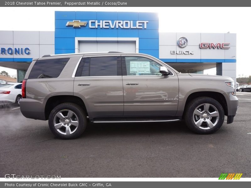 Pepperdust Metallic / Cocoa/Dune 2018 Chevrolet Tahoe Premier