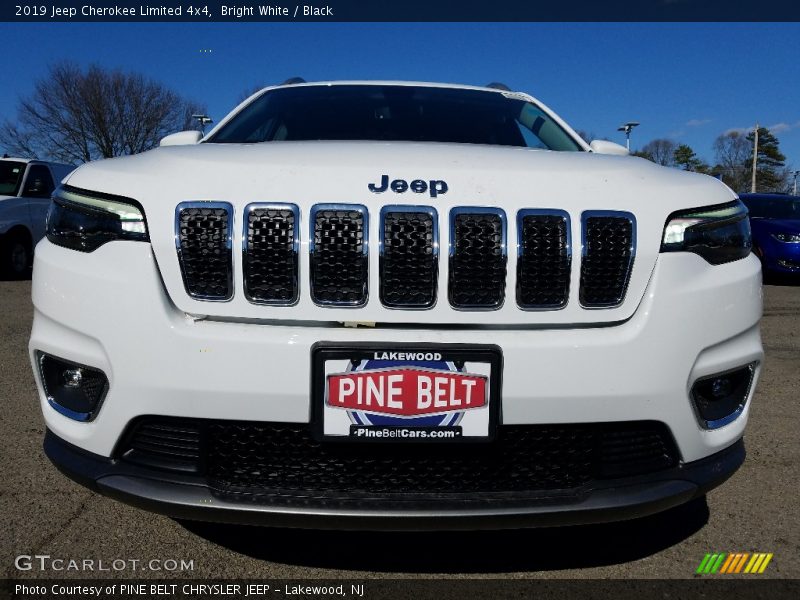 Bright White / Black 2019 Jeep Cherokee Limited 4x4