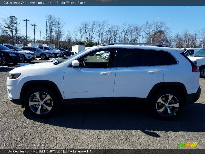 Bright White / Black 2019 Jeep Cherokee Limited 4x4
