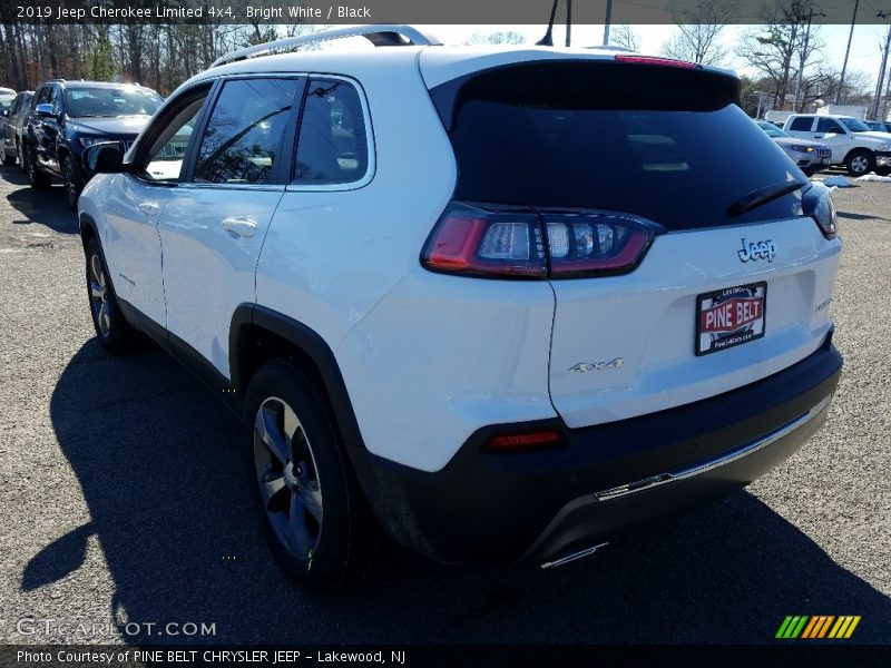 Bright White / Black 2019 Jeep Cherokee Limited 4x4