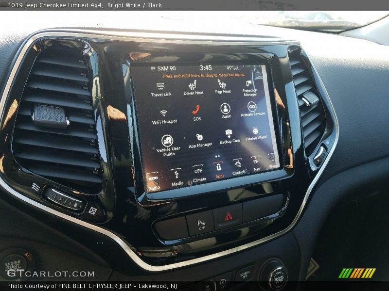 Bright White / Black 2019 Jeep Cherokee Limited 4x4