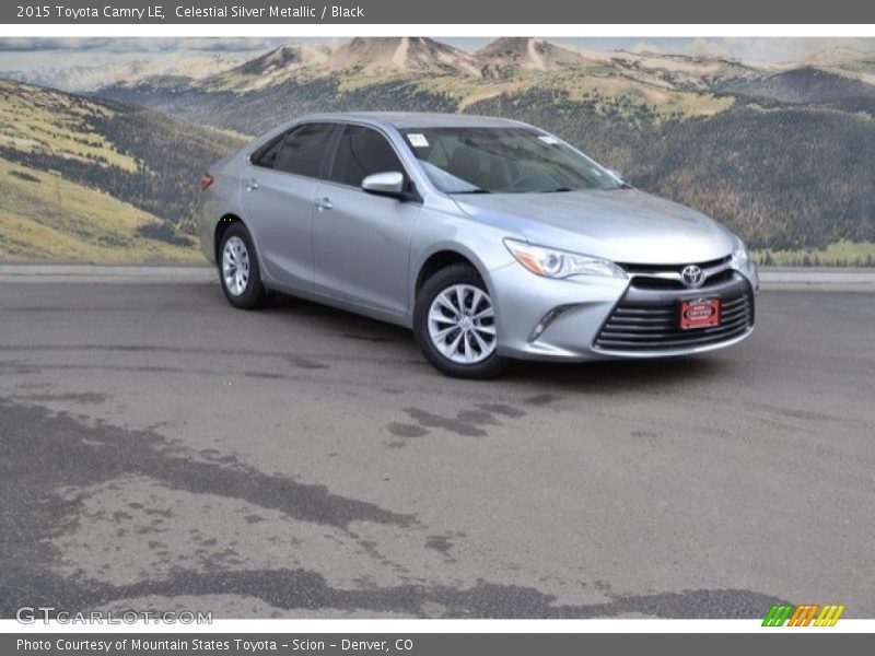 Celestial Silver Metallic / Black 2015 Toyota Camry LE