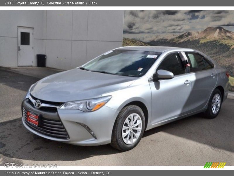 Celestial Silver Metallic / Black 2015 Toyota Camry LE