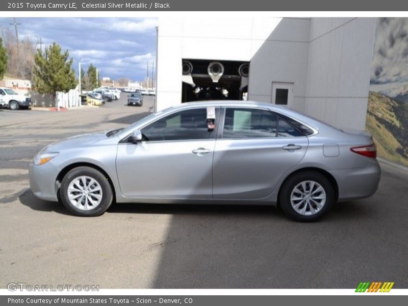 Celestial Silver Metallic / Black 2015 Toyota Camry LE