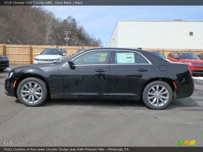 Gloss Black / Black 2018 Chrysler 300 Touring AWD