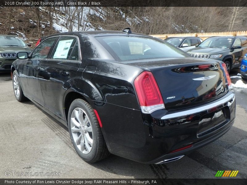 Gloss Black / Black 2018 Chrysler 300 Touring AWD