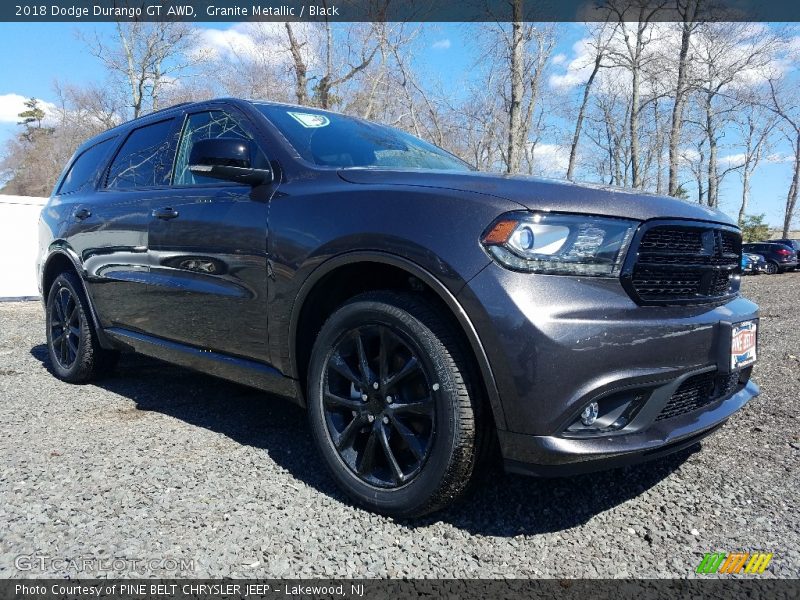 Granite Metallic / Black 2018 Dodge Durango GT AWD