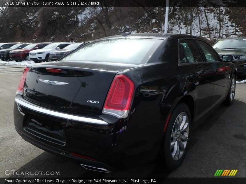 Gloss Black / Black 2018 Chrysler 300 Touring AWD