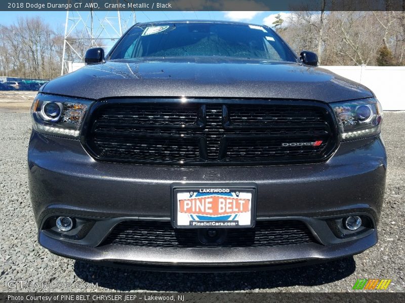 Granite Metallic / Black 2018 Dodge Durango GT AWD