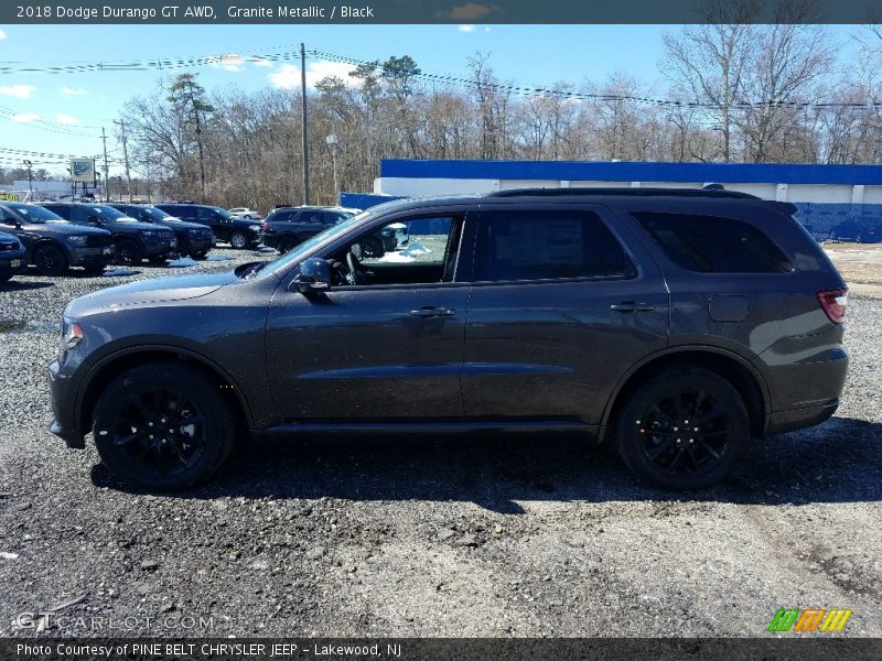 Granite Metallic / Black 2018 Dodge Durango GT AWD