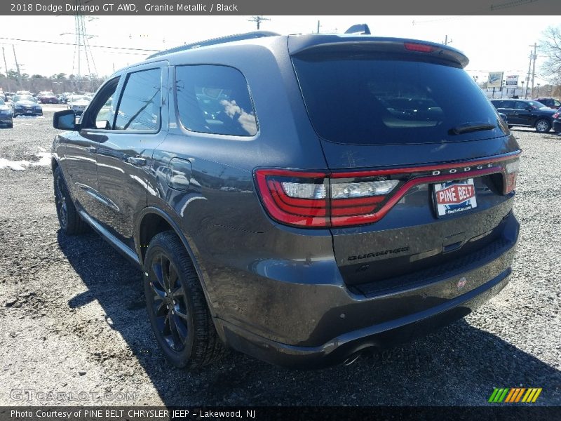 Granite Metallic / Black 2018 Dodge Durango GT AWD