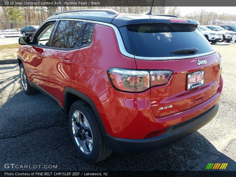 Redline Pearl / Black 2018 Jeep Compass Limited 4x4