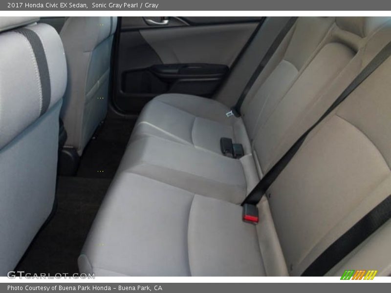 Sonic Gray Pearl / Gray 2017 Honda Civic EX Sedan