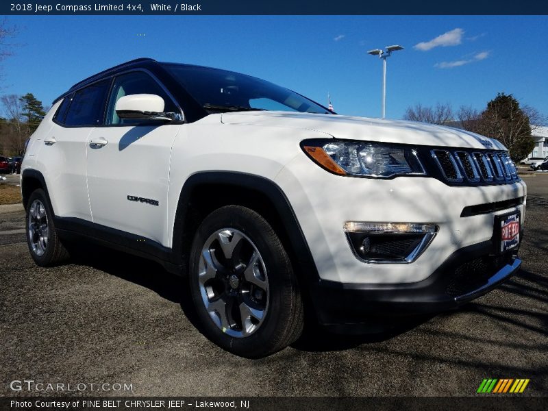 White / Black 2018 Jeep Compass Limited 4x4