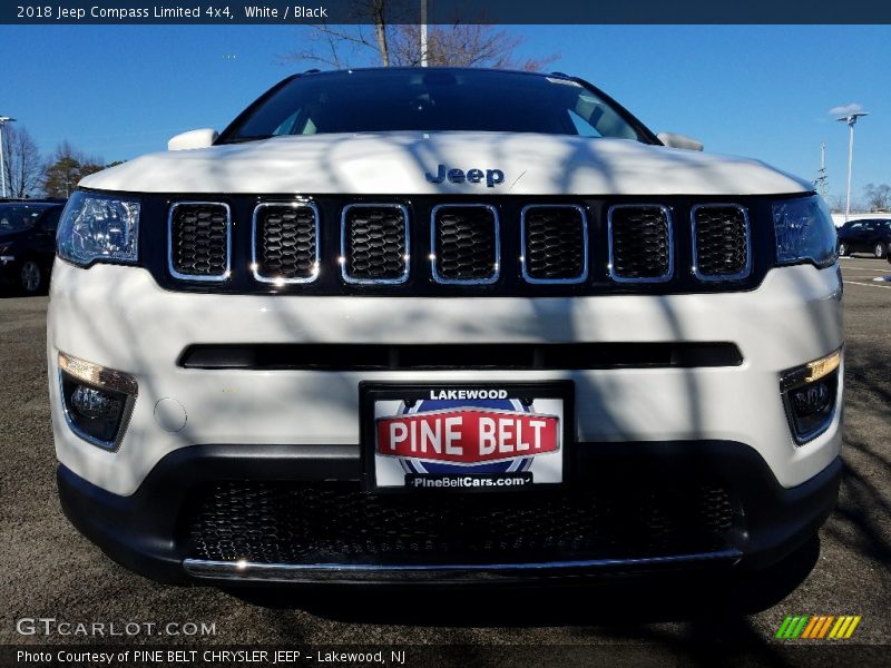 White / Black 2018 Jeep Compass Limited 4x4