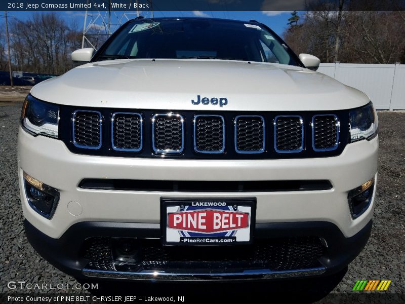 White / Black 2018 Jeep Compass Limited 4x4