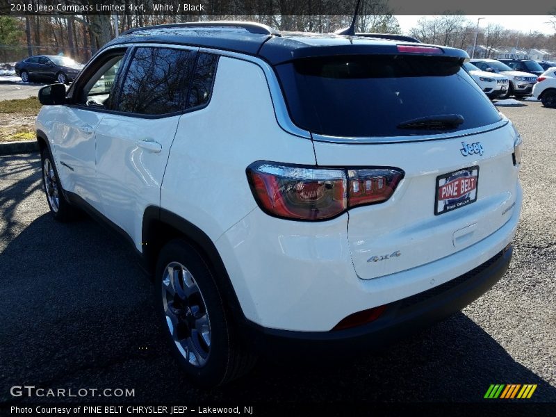 White / Black 2018 Jeep Compass Limited 4x4