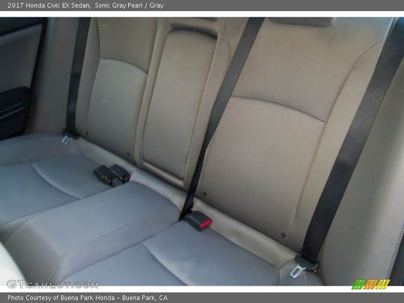 Sonic Gray Pearl / Gray 2017 Honda Civic EX Sedan