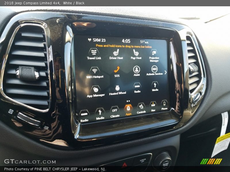 White / Black 2018 Jeep Compass Limited 4x4