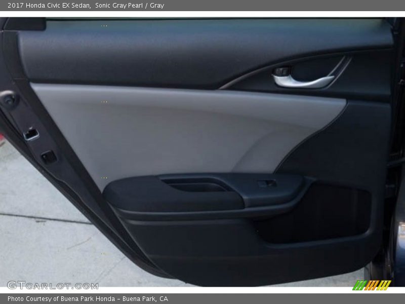 Sonic Gray Pearl / Gray 2017 Honda Civic EX Sedan