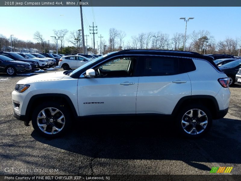 White / Black 2018 Jeep Compass Limited 4x4