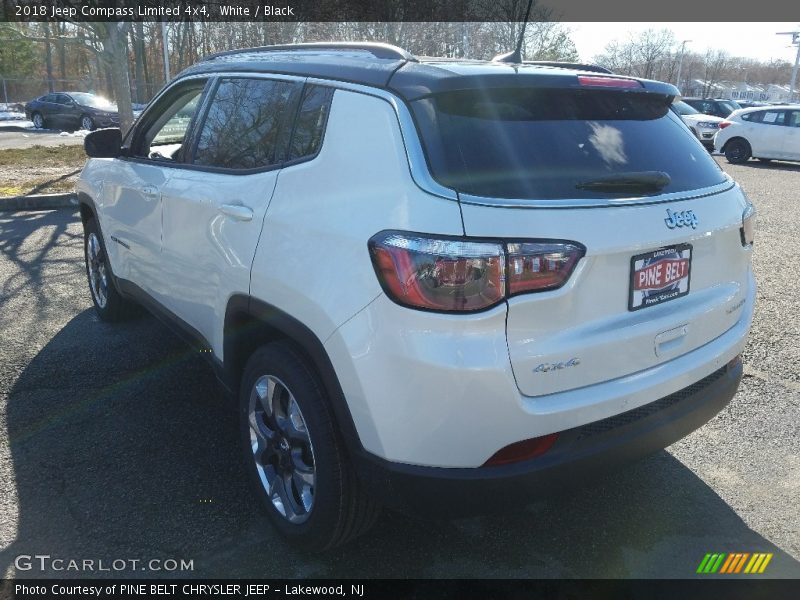 White / Black 2018 Jeep Compass Limited 4x4