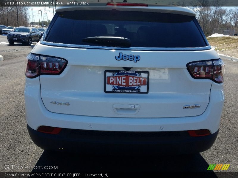 White / Black 2018 Jeep Compass Latitude 4x4