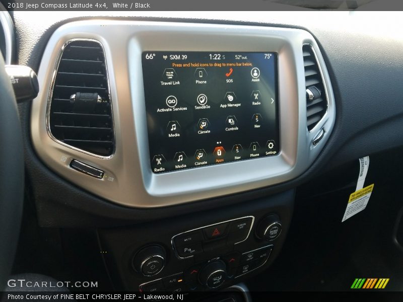 White / Black 2018 Jeep Compass Latitude 4x4