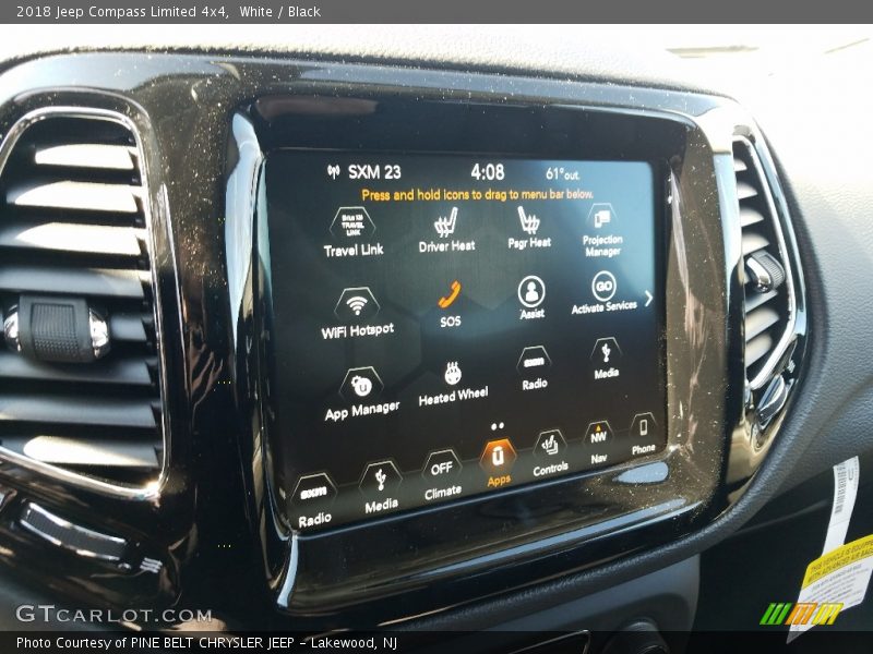 White / Black 2018 Jeep Compass Limited 4x4