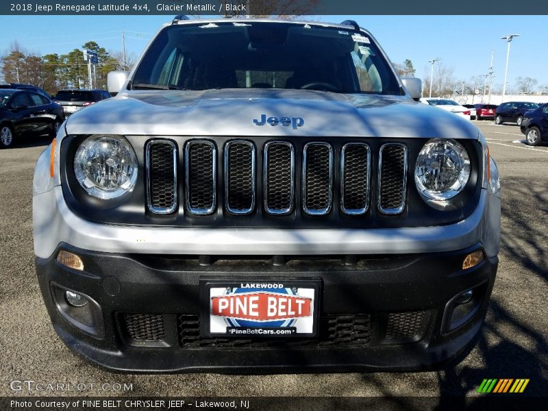 Glacier Metallic / Black 2018 Jeep Renegade Latitude 4x4