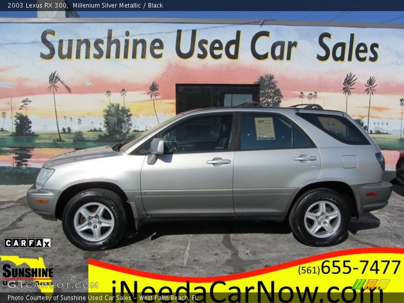 Millenium Silver Metallic / Black 2003 Lexus RX 300