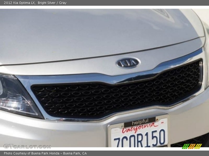 Bright Silver / Gray 2012 Kia Optima LX