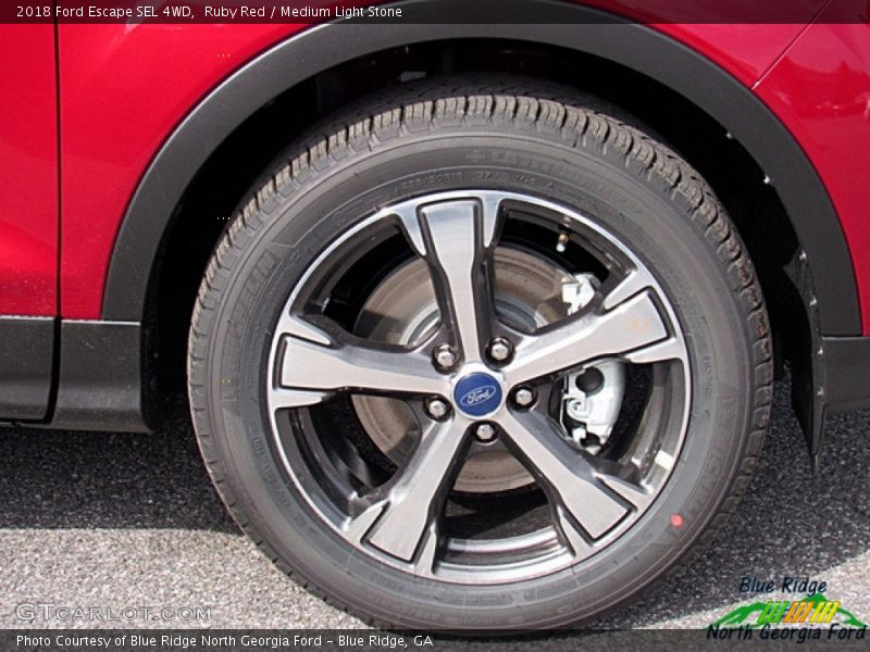 Ruby Red / Medium Light Stone 2018 Ford Escape SEL 4WD
