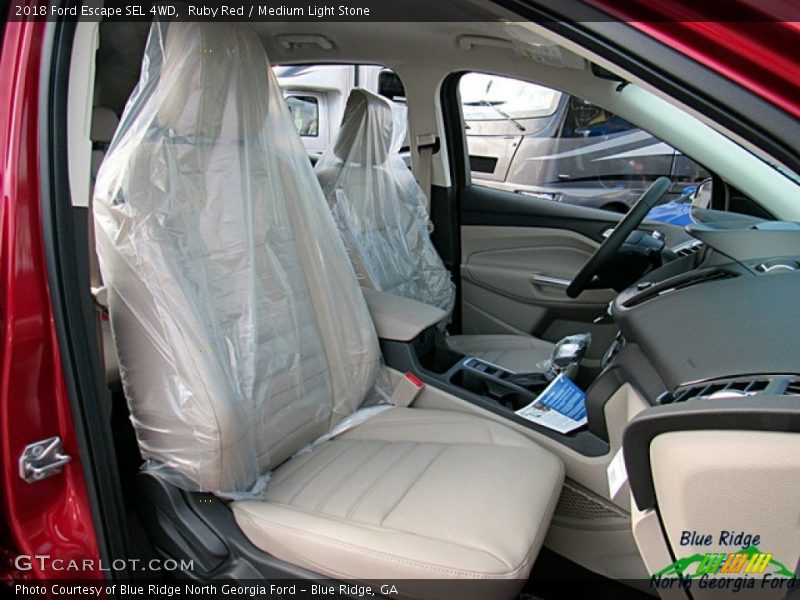 Ruby Red / Medium Light Stone 2018 Ford Escape SEL 4WD