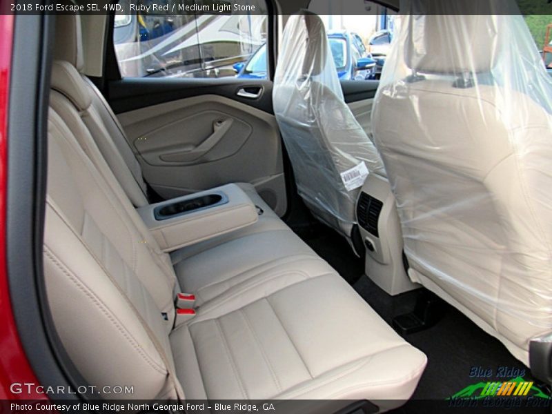 Ruby Red / Medium Light Stone 2018 Ford Escape SEL 4WD