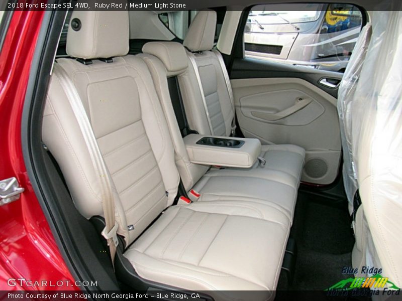 Ruby Red / Medium Light Stone 2018 Ford Escape SEL 4WD