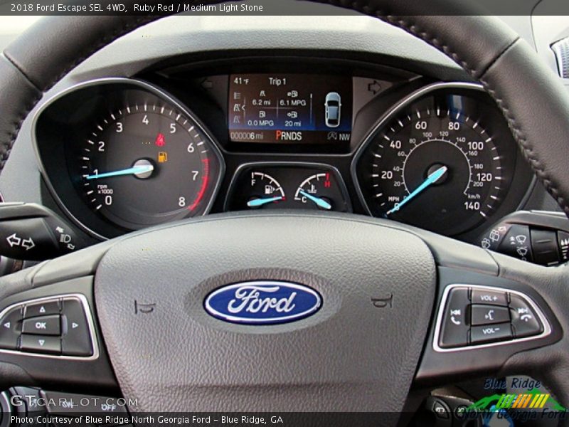 Ruby Red / Medium Light Stone 2018 Ford Escape SEL 4WD