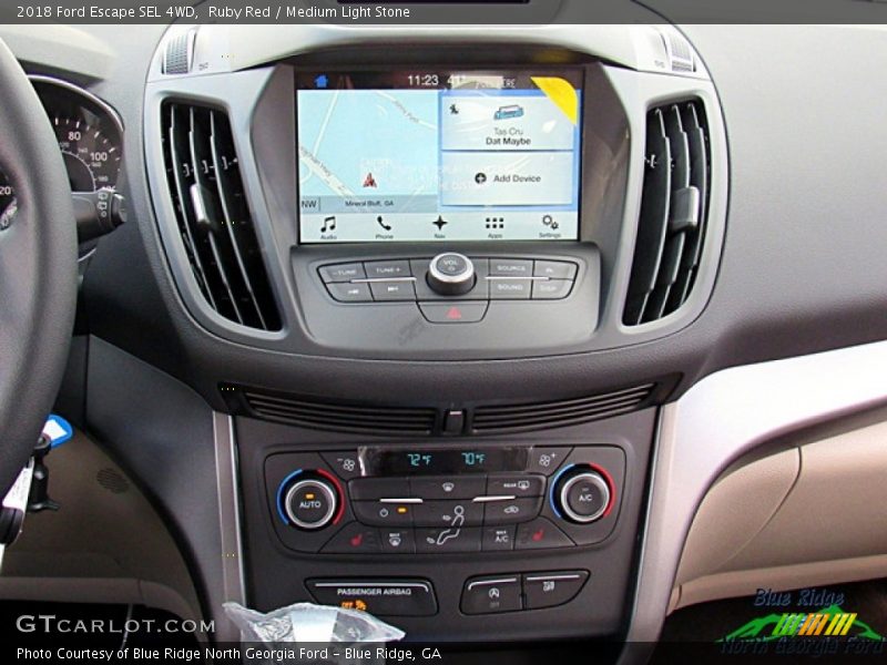 Ruby Red / Medium Light Stone 2018 Ford Escape SEL 4WD
