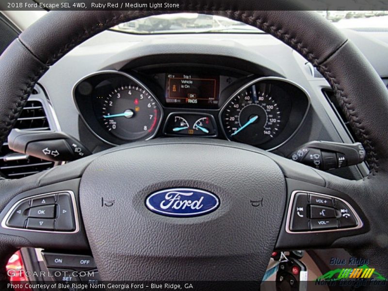 Ruby Red / Medium Light Stone 2018 Ford Escape SEL 4WD