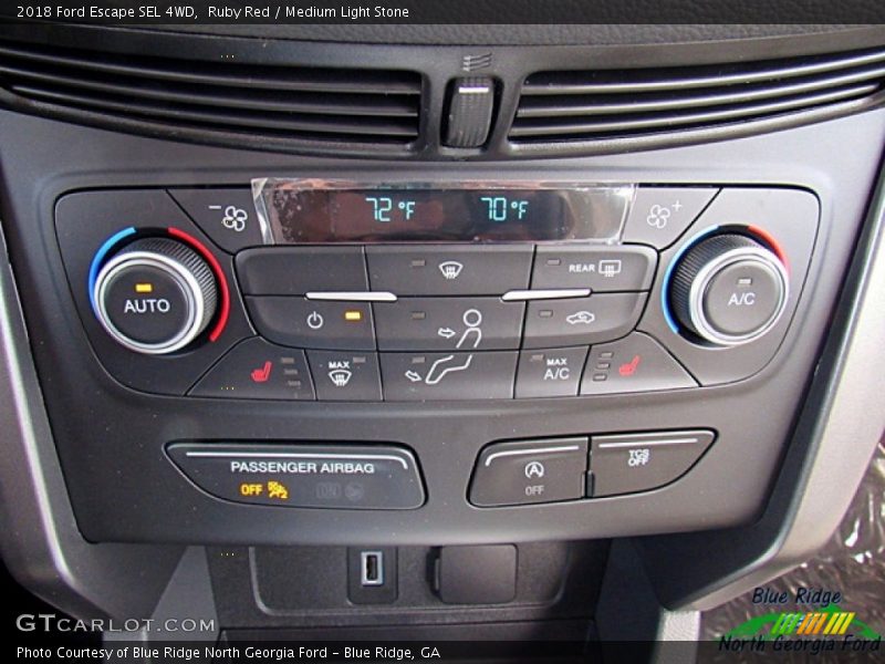 Ruby Red / Medium Light Stone 2018 Ford Escape SEL 4WD